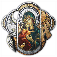 mother of god religious byzantine icon