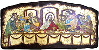 last supper religious byzantine icon